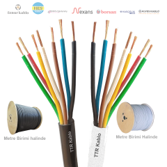 10x1.5mm²  TTR H05VV-F (NYMHY) Kablo (1 Metre)_ ANQSW146