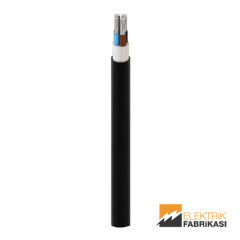 3x10+6mm² NA2XH Kablo Siyah 1000M 0.6/1 kV XLPE İzoleli, Halojensiz, Alev İletmeyen, Çok Damarlı, Çok Telli, Alüminyum İletkenli Kablolar