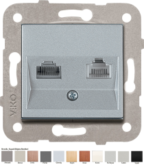 Novella_Data + Nümeris Telefon Prizi (RJ45 CAT5E - CAT3) (Mekanizma, Kapak, Mekanizma+Kapak)