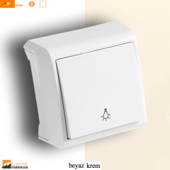 Vera IP20 Sıva Üstü Light Anahtarı (Beyaz I Krem)_Viko by Panasonic