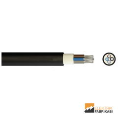 3x95+50mm² NA2XH Kablo Siyah 1000M 0.6/1 kV XLPE İzoleli, Halojensiz, Alev İletmeyen, Çok Damarlı, Çok Telli, Alüminyum İletkenli Kablolar