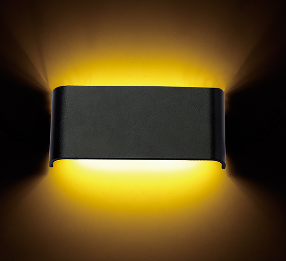 ACK_6W AVVA LED Duvar Armatürü 350Lm Siyah Gövde_AH07-03201