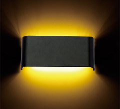 ACK_6W AVVA LED Duvar Armatürü 350Lm Siyah Gövde_AH07-03201