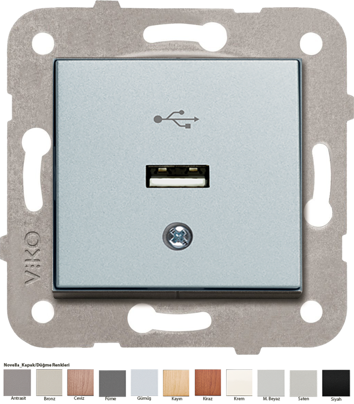 Novella_USB Konnektör (Mekanizma, Kapak, Mekanizma+Kapak)