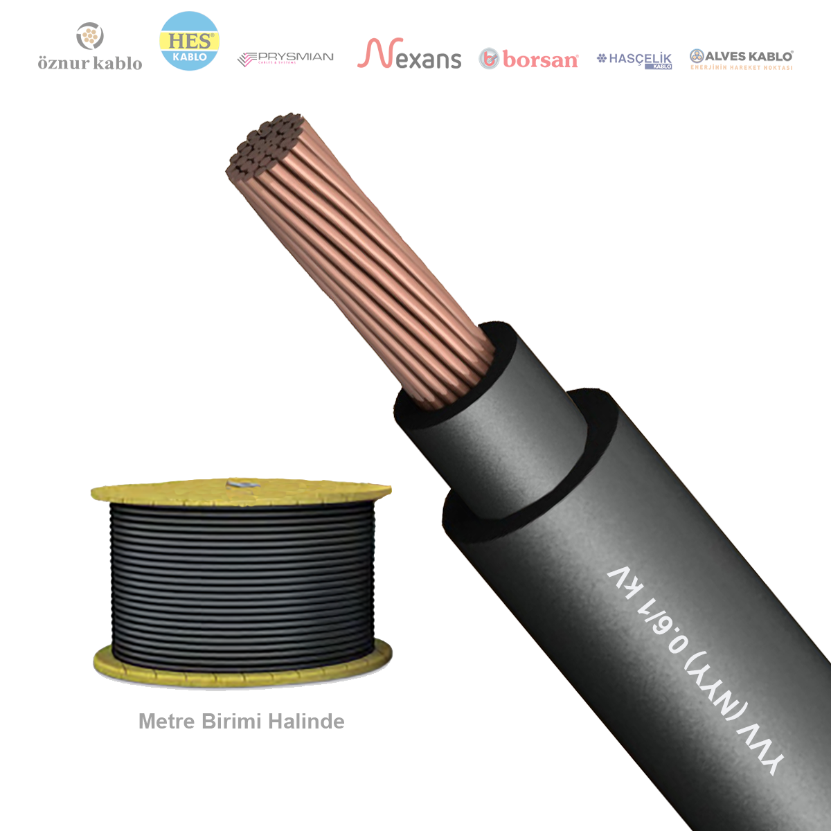 1x16mm²  NYY (YVV) Kablo (1 Metre)_ JPSVW268