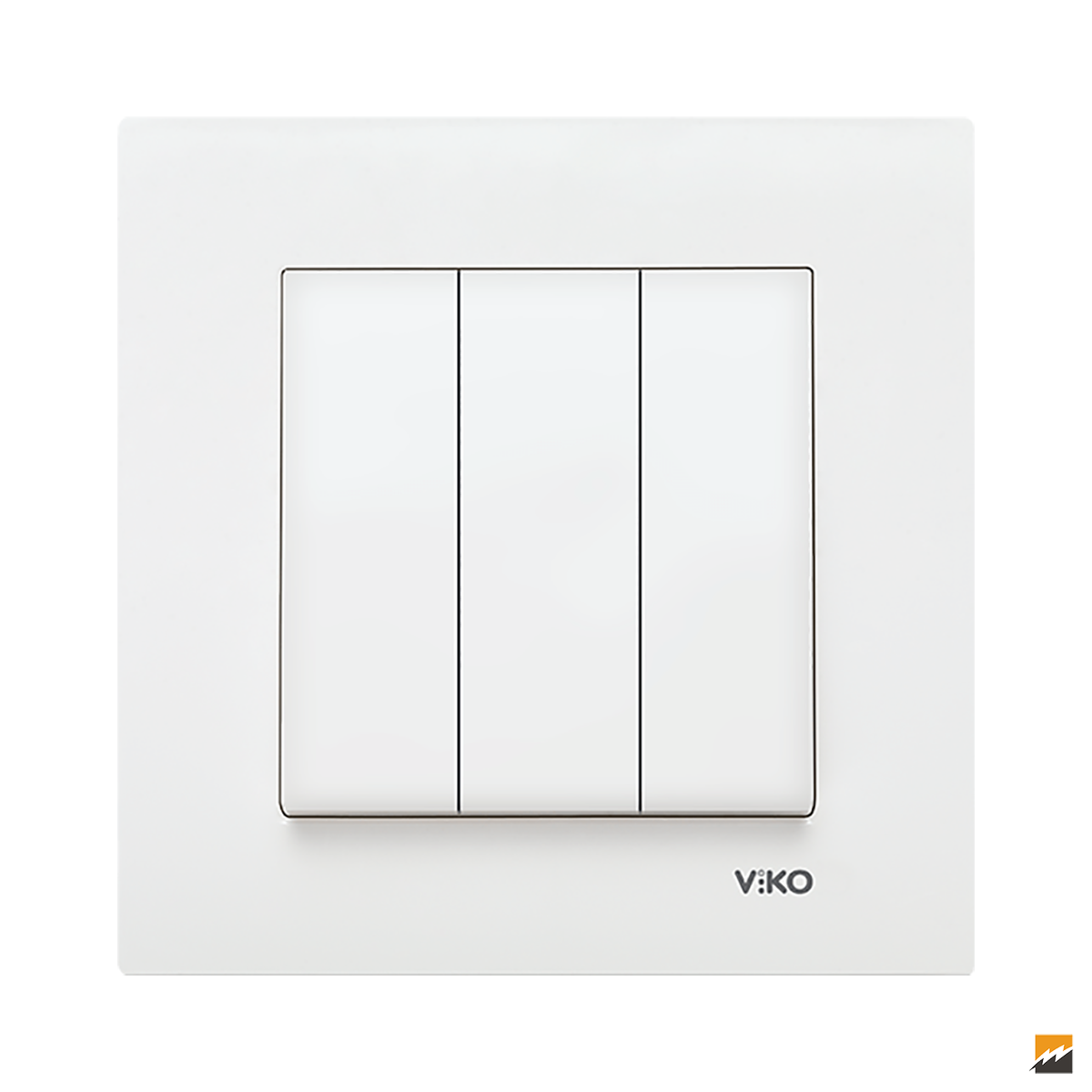 Karre Clean Sıva Altı Üçlü Anahtar (Beyaz I Krem)_Viko by Panasonic