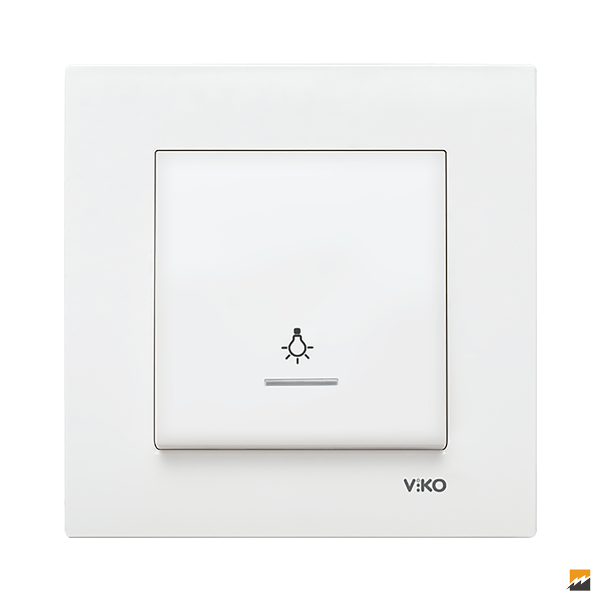 Karre Clean Sıva Altı Işıklı Light Anahtarı (Beyaz I Krem)_Viko by Panasonic
