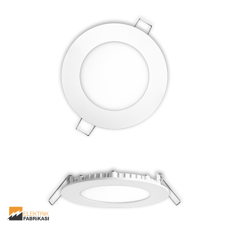 6W Yuvarlak Tip 105mmØ 360Lm Sıva Altı LED Panel 6400K_Viko by Panasonic