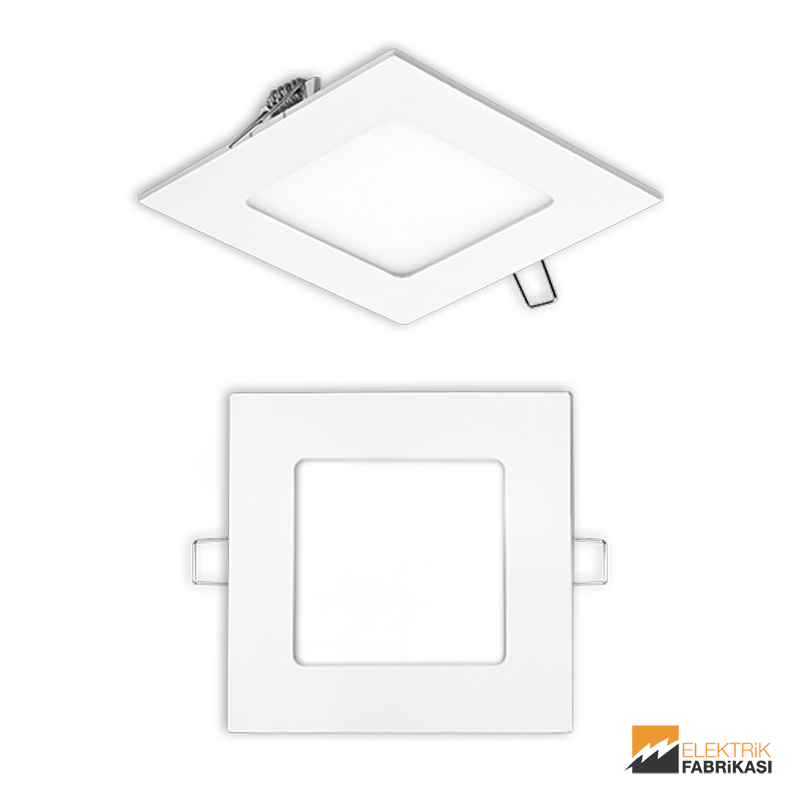 6W Kare Tip 105mmx105mm 360Lm Sıva Altı LED Panel 3000K_Viko by Panasonic