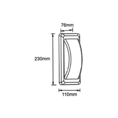 ACK_12W LED Duvar Apliği 500Lm 3000K Siyah Gövde_AH07-04501