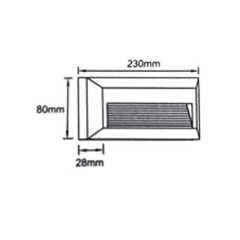 ACK_2W LED Duvar Apliği 60Lm 3000K Siyah Gövde_AH07-04201