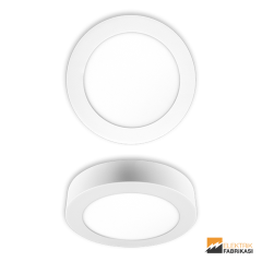 24W Yuvarlak Tip 300mmØ 1850Lm Sıva Üstü Slim LED Panel 3000K_Viko by Panasonic