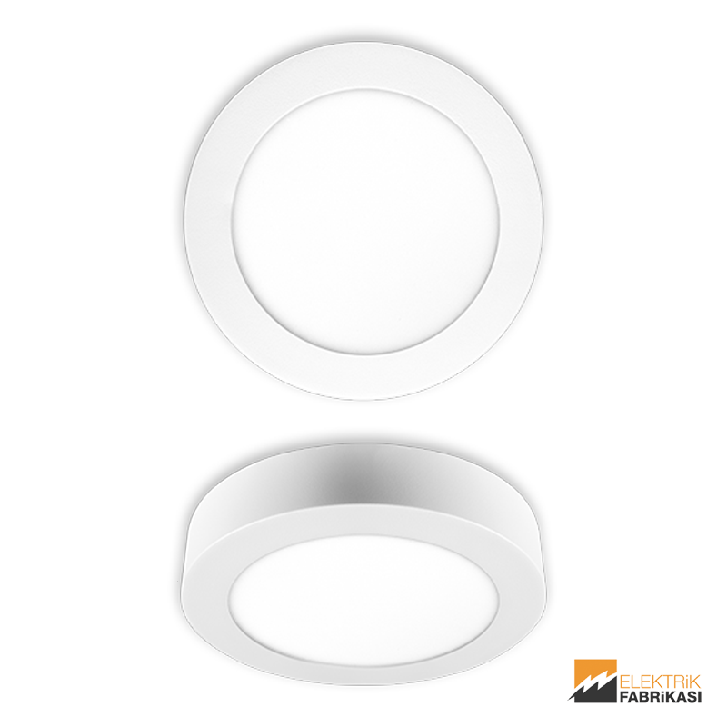 24W Yuvarlak Tip 300mmØ 1850Lm Sıva Üstü Slim LED Panel 4200K_Viko by Panasonic