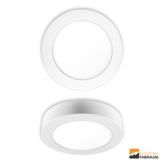 24W Yuvarlak Tip 300mmØ 1850Lm Sıva Üstü Slim LED Panel 6400K_Viko by Panasonic
