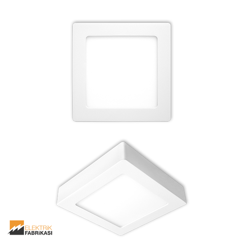 18W Kare Tip 225x225mm 1280Lm Sıva Üstü Slim LED Panel 4200K_Viko by Panasonic