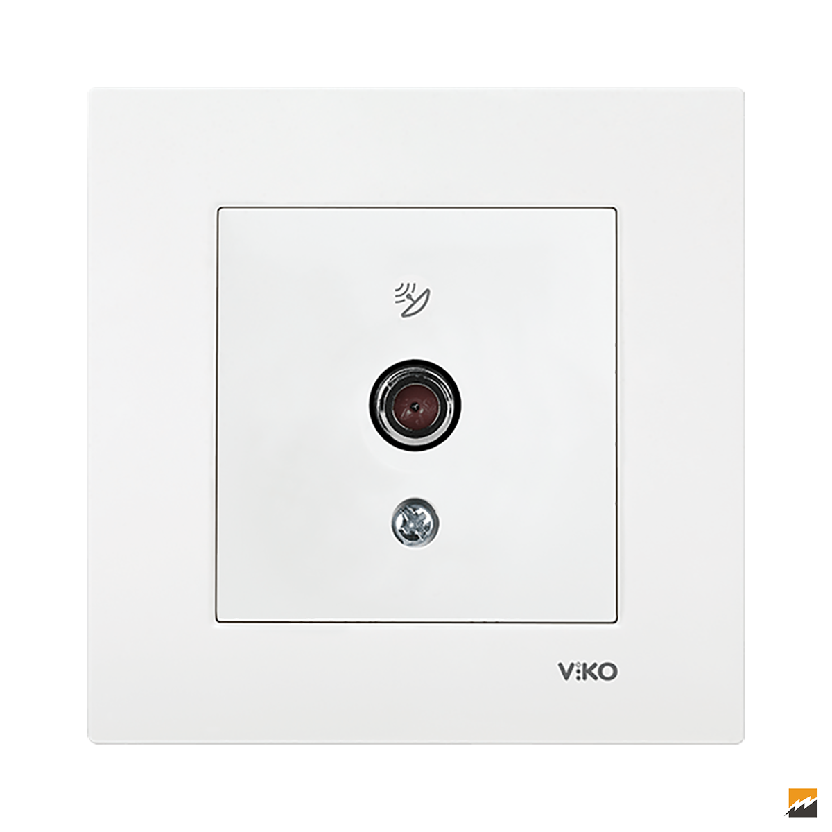 Karre Clean Sıva Altı Uydu Prizi F Konnektörlü Sonlu (Beyaz I Krem)_Viko by Panasonic