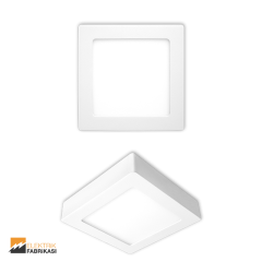 18W Kare Tip 225x225mm 1280Lm Sıva Üstü Slim LED Panel 6400K_Viko by Panasonic