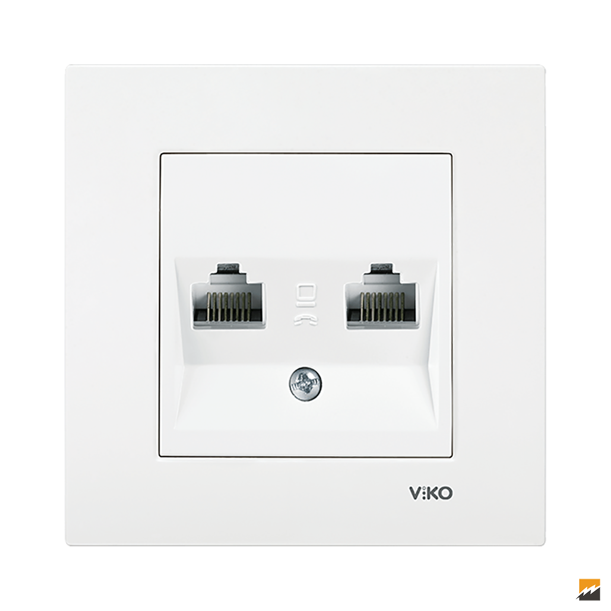 Karre Clean Sıva Altı İkili Data Prizi (2 X RJ45 CAT5E) (Beyaz I Krem)_Viko by Panasonic