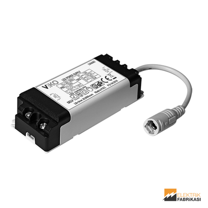 24W Paneller için 300mA 40V-72V LED Sürücü (Driver)_Viko by Panasonic