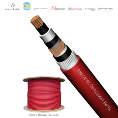 1x185/25mm²  XLPE (YXC7V) CU/Bakır Çelik Zırhlı Kablo (1 Metre)_ DFGHKQU6