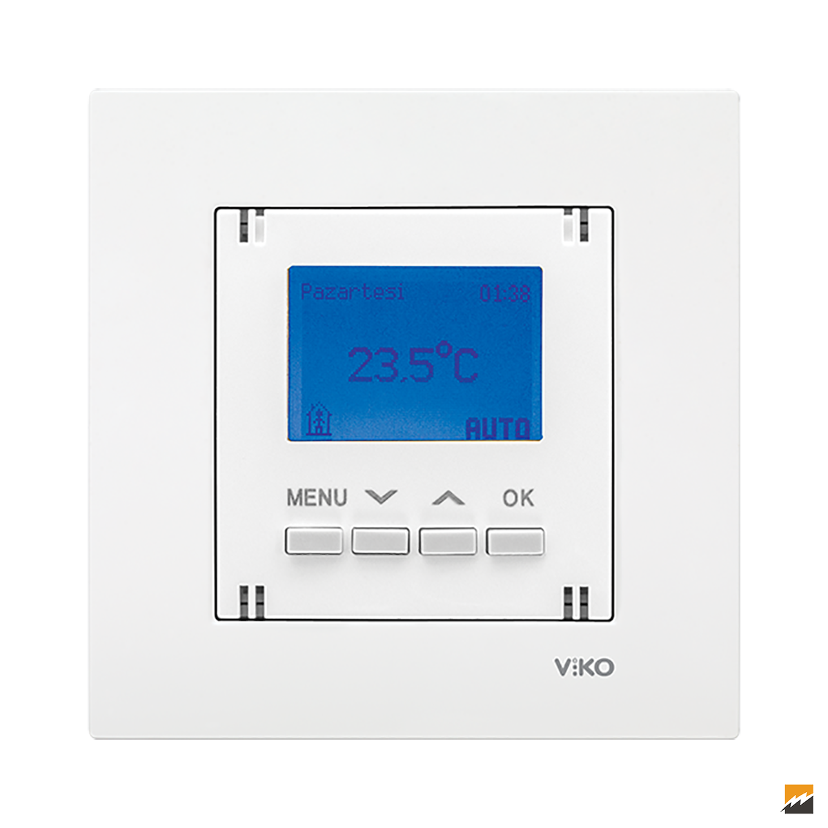 Karre Clean Sıva Altı Zemin Altı Sensörlü Termostat (UF-E) (Beyaz I Krem)_Viko by Panasonic