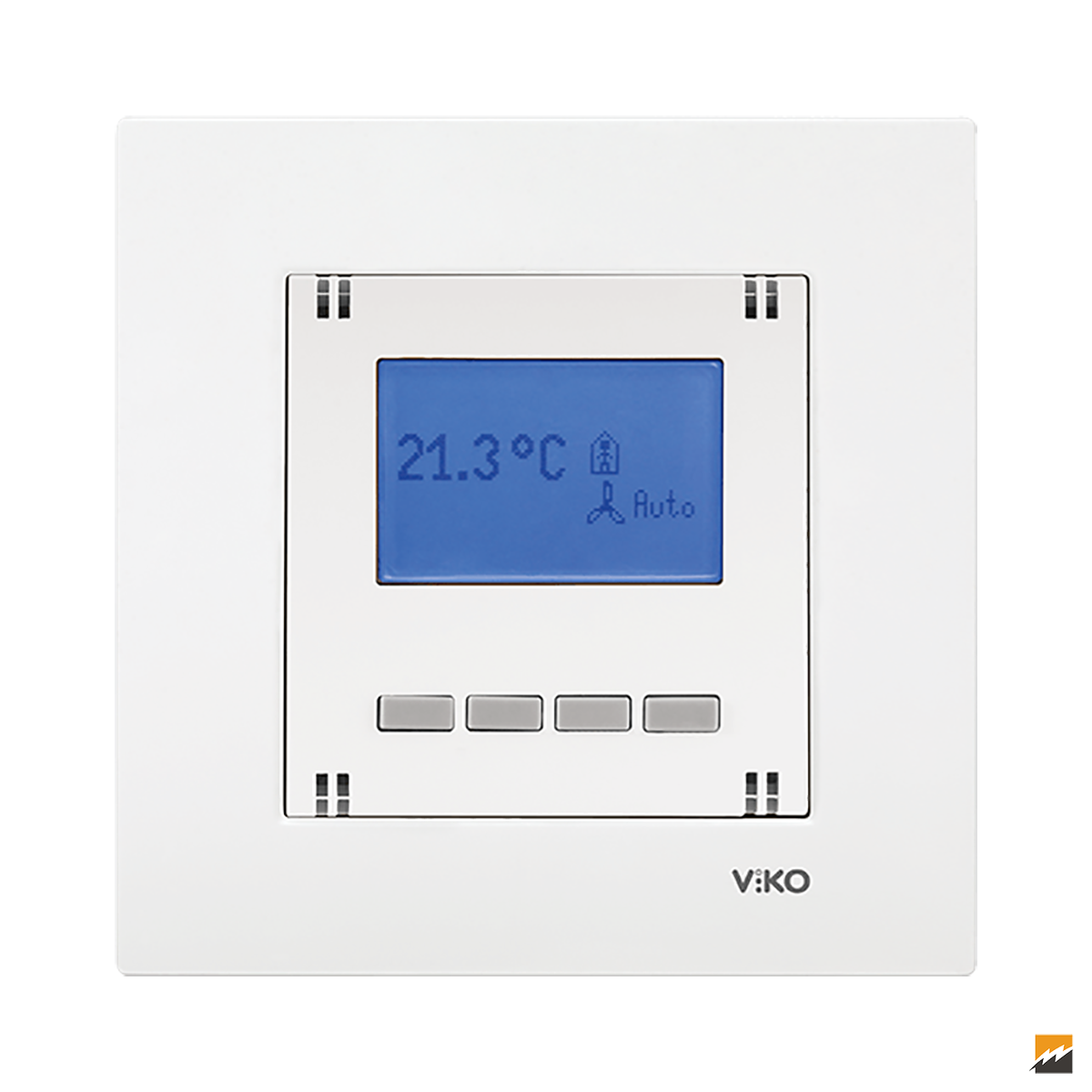 Karre Clean Sıva Altı Programlanabilir Dijital Termostat Isıtma (Beyaz I Krem)_Viko by Panasonic