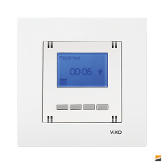 Karre Clean Sıva Altı Programlanabilir Dijital Jaluzi Anahtarı (Beyaz I Krem)_Viko by Panasonic