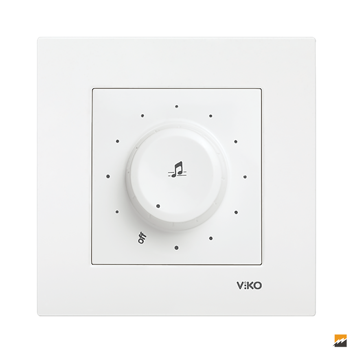 Karre Clean Sıva Altı Müzik Yayın Anahtarı (Beyaz I Krem)_Viko by Panasonic