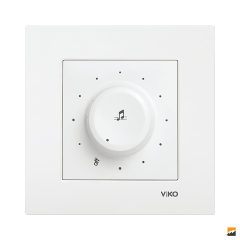 Karre Clean Sıva Altı Müzik Yayın Anahtarı (Beyaz I Krem)_Viko by Panasonic