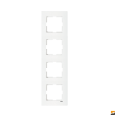 Karre Clean Sıva Altı Dörtlü Dikey Çerçeve (Beyaz I Krem)_Viko by Panasonic