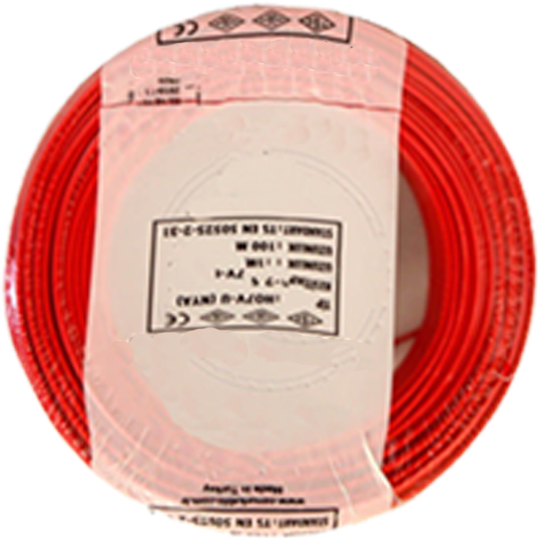 6mm² HFFR NYA (H07Z1-U) Kablo (100'lük)_  FGLMPW58 Kırmızı