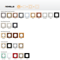 Novella_Tekli Çerçeve/Eloxal Siyah (Eloxal Metal Çerçeveler)