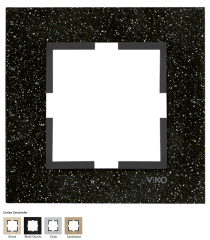 Novella_Tekli Çerçeve/Corian Black Quartz (Corian Çerçeveler)