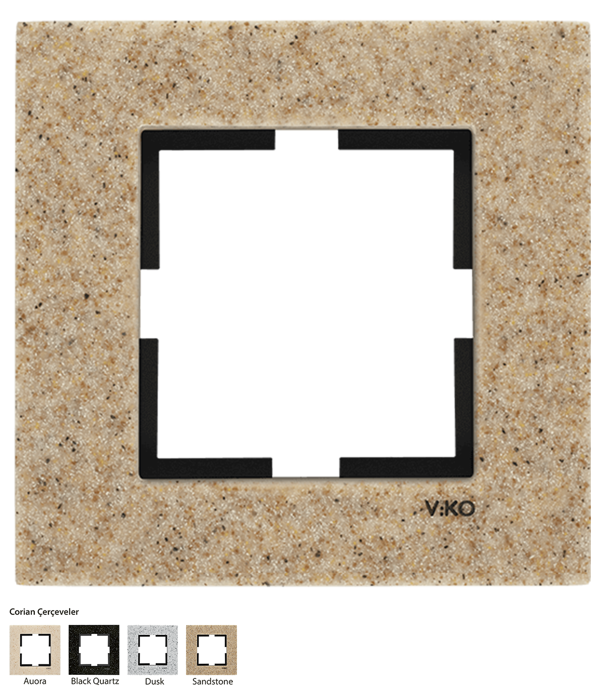 Novella_Tekli Çerçeve/Corian Sandstone (Corian Çerçeveler)
