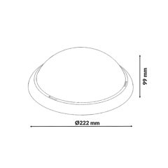 Borled_11W Ufo Led Tavan Glop Armatür 880Lm 3000K/6500K IP20_ BL-B1-0009