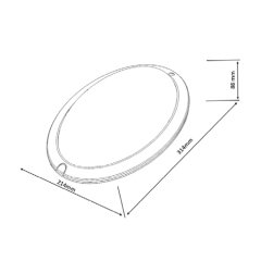 Borled_12W Asos Led Tavan Glop Armatür 960Lm 3000K/6500K IP20_ BL-B1-0019