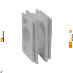 Palmiye IP54 Sıva Üstü Dikey Bağlantı Contası -Nemli Yer (Gri I Beyaz I Krem)_Viko by Panasonic